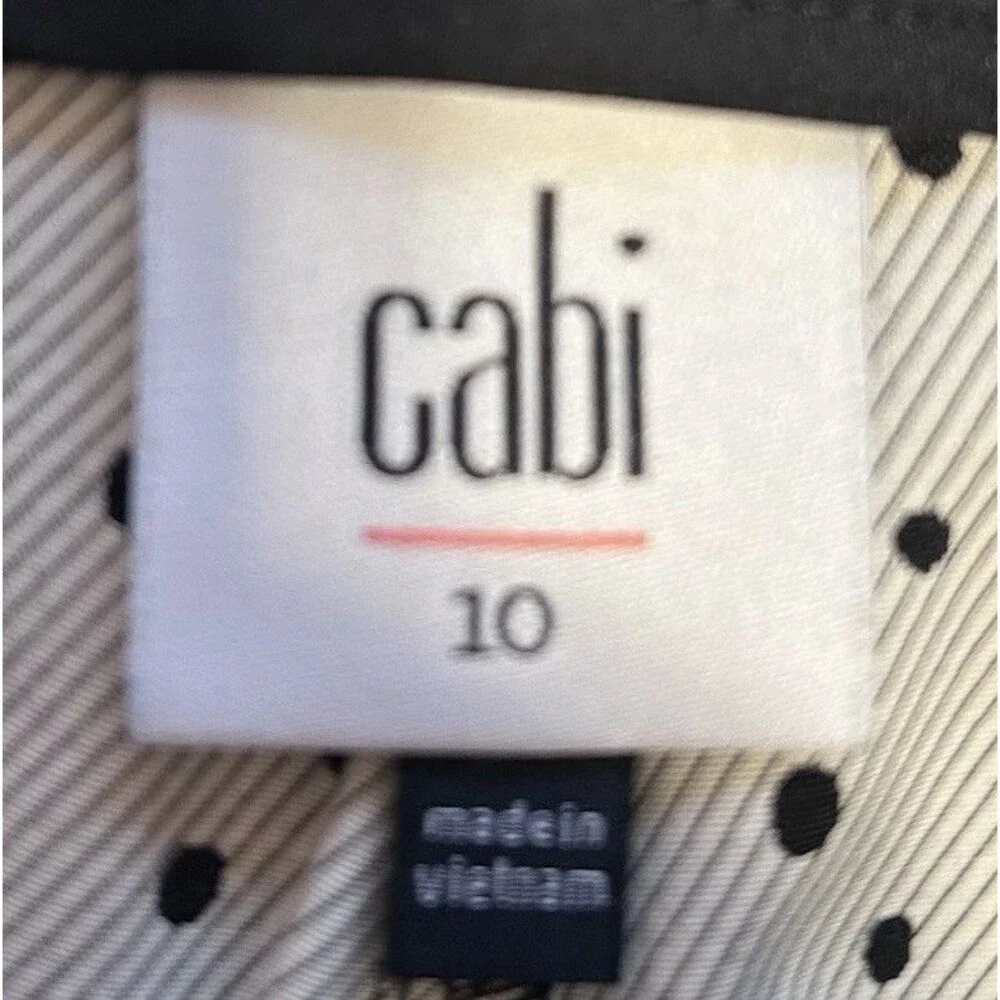Cabi Pasadena Polka Dot Shorts Black White Size 10 NWT Classic Summer